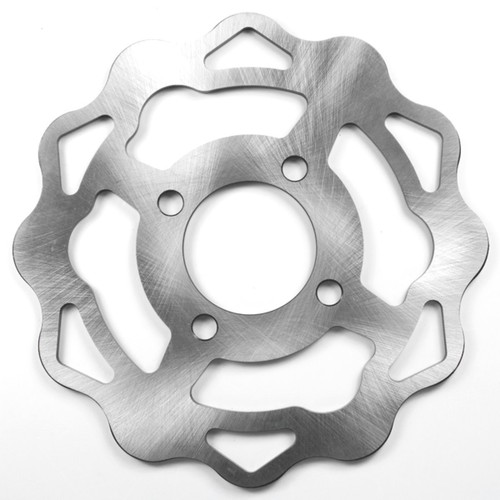 Wavy Brake Disc 209mm Waved Edge Rear 209 mm Grooved Brake Disc Rotor Uncoated - Picture 2 of 3