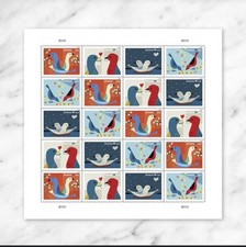 2026 Love Forever USA Stamp Sheet Of 20, Multicolor
