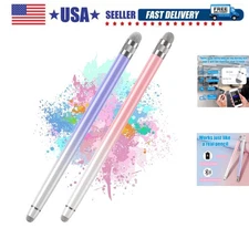 Versatile Touch Screen Stylus Pens - Dual Nibs & Stylish Colors for Creativity