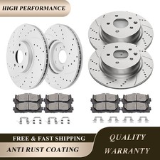 320mm Front Rear Rotors Brakes Pads For Nissan 370z Infiniti G35 G37 Ex35 Ex37