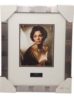 Framed Joan Collins Autographed Photo With Certificate of Authenticity