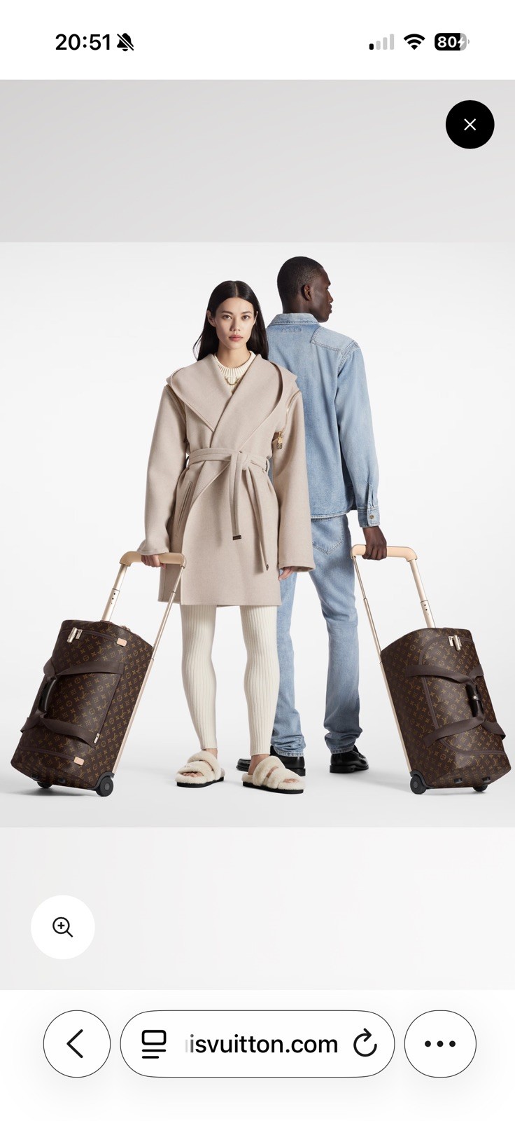 Louis Vuitton Horizon Soft Duffle 55 Cabin Bag M20108 Rolling soft Case image 8