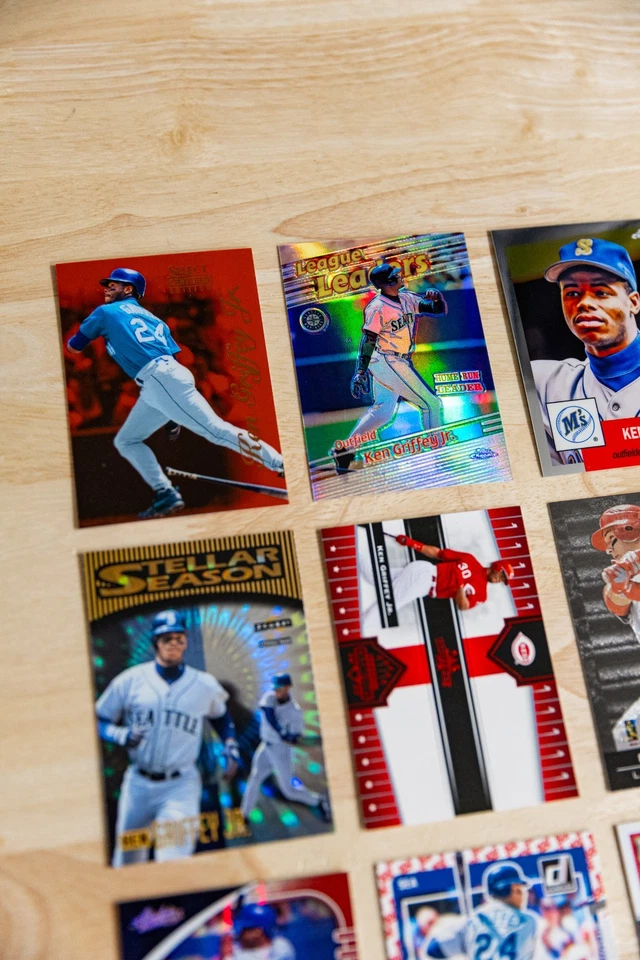 Ken Griffey Jr. Inserto y Lote Paralelo - 1999 Refractor Cromo, Seleccionar Certificado Rojo Foto 2 de 4