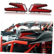 LED Taillights for Can Am X3, Red Rear Brake Stop Lights Tail Lamps for Can