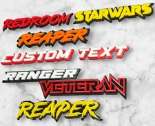 Custom Laser-Cut Acrylic Emblem Badge for Car – Multi-Color Personalized Name