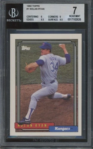 1992 Topps #1 Nolan Ryan NM BGS 7