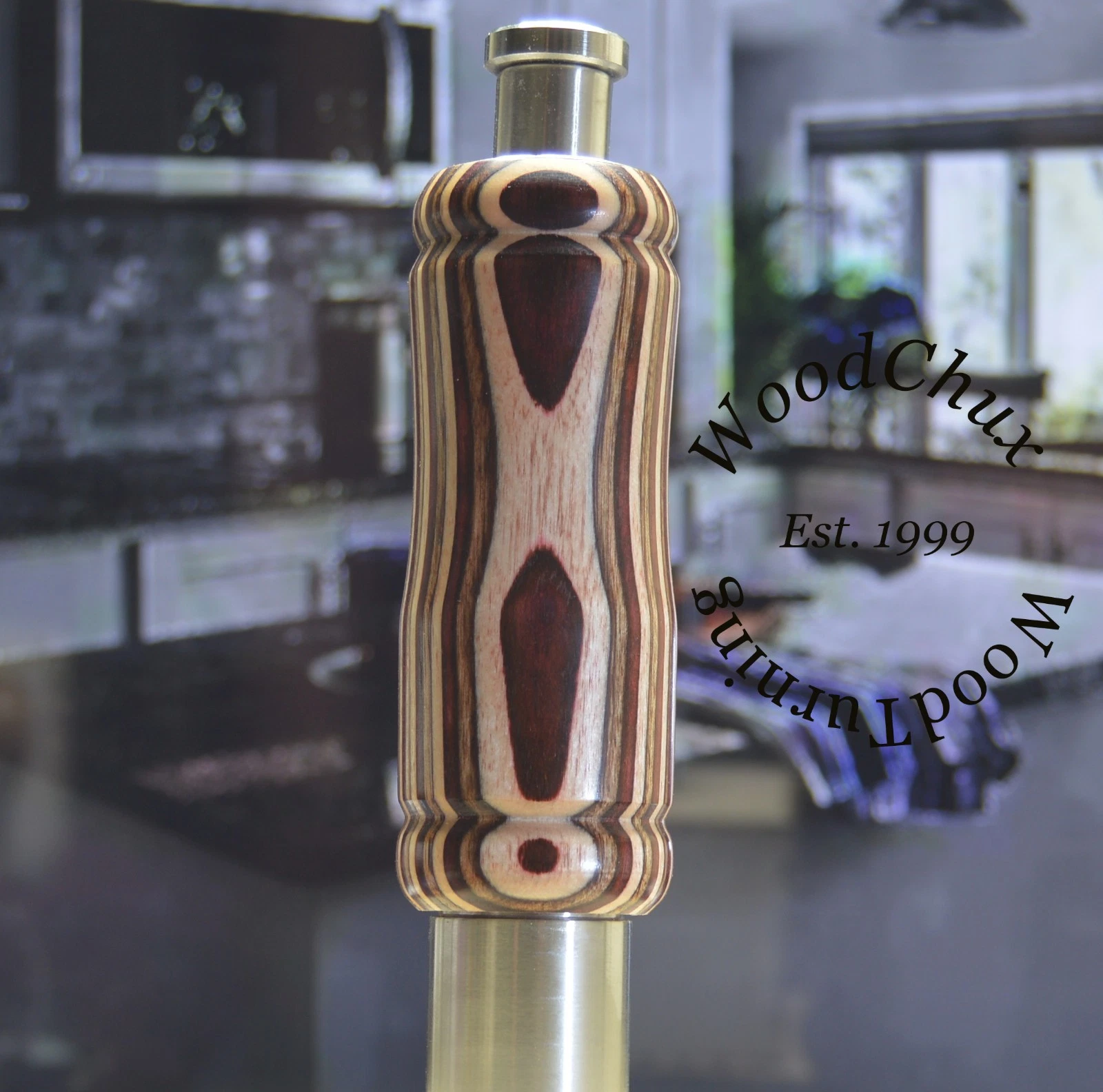 Pepper Mill Grinder Handy One Peppermill Colorgrain Wood Handmade VIDEO 953