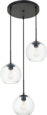Elegant Lighting LD2208BK - Pendants Indoor Lighting