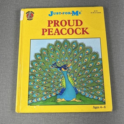 Just For Me Proud Peacock by Rosalyn Rosenbluth 1990 Vintage Hardcover Book