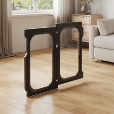 26 in H Clear Acrylic Dog Playpen Expansion Panels, 2 Panels, Black