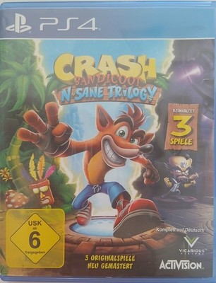 Crash Bandicoot N. Sane Trilogy (Sony PlayStation 4, 2017)