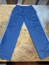 Adidas Men  s Jogger Sweatpants Size Medium Light Blue 3 Stripe