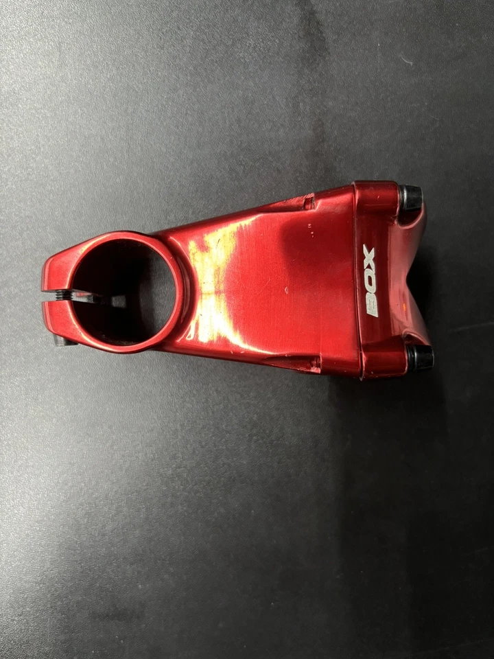 CAJA Componentes Cúspide MTB Bicicleta Vástago 35mm Abrazadera x 45mm Longitud Rojo Nuevo Foto 4 de 4