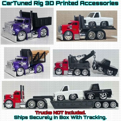 3D Printed Accessories For 1/64 Scale CarTuned Rigs / Rig$ Beds Trailers ETC