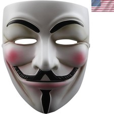 V for Vendetta Mask, Guy Fawkes Quality Anonymous Ideal for Halloween Costume...