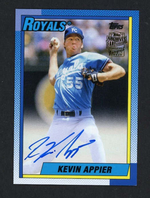 2018 Topps Archives Fan Favorites KEVIN APPIER Kansas City Royals AUTO