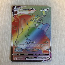Pokemon 2021 Greedent VMAX 272/264 Rainbow Secret Fusion Strike on eBay