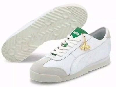 PUMA MEN ROMA '68 RUDOLF DASSLER LEGACY COLLECTION 374881 01 WHITE /AMAZON GREY