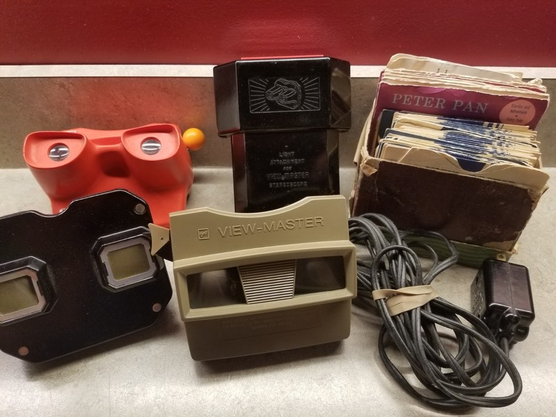 Lot of Vintage Sawyer Stereoscope & View Master 3D Viewers + 75 Reels READ