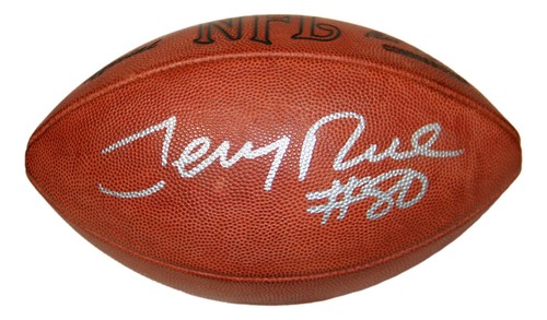 Jerry Rice Autographed Official Leather NFL Football 49ers JSA | eBay