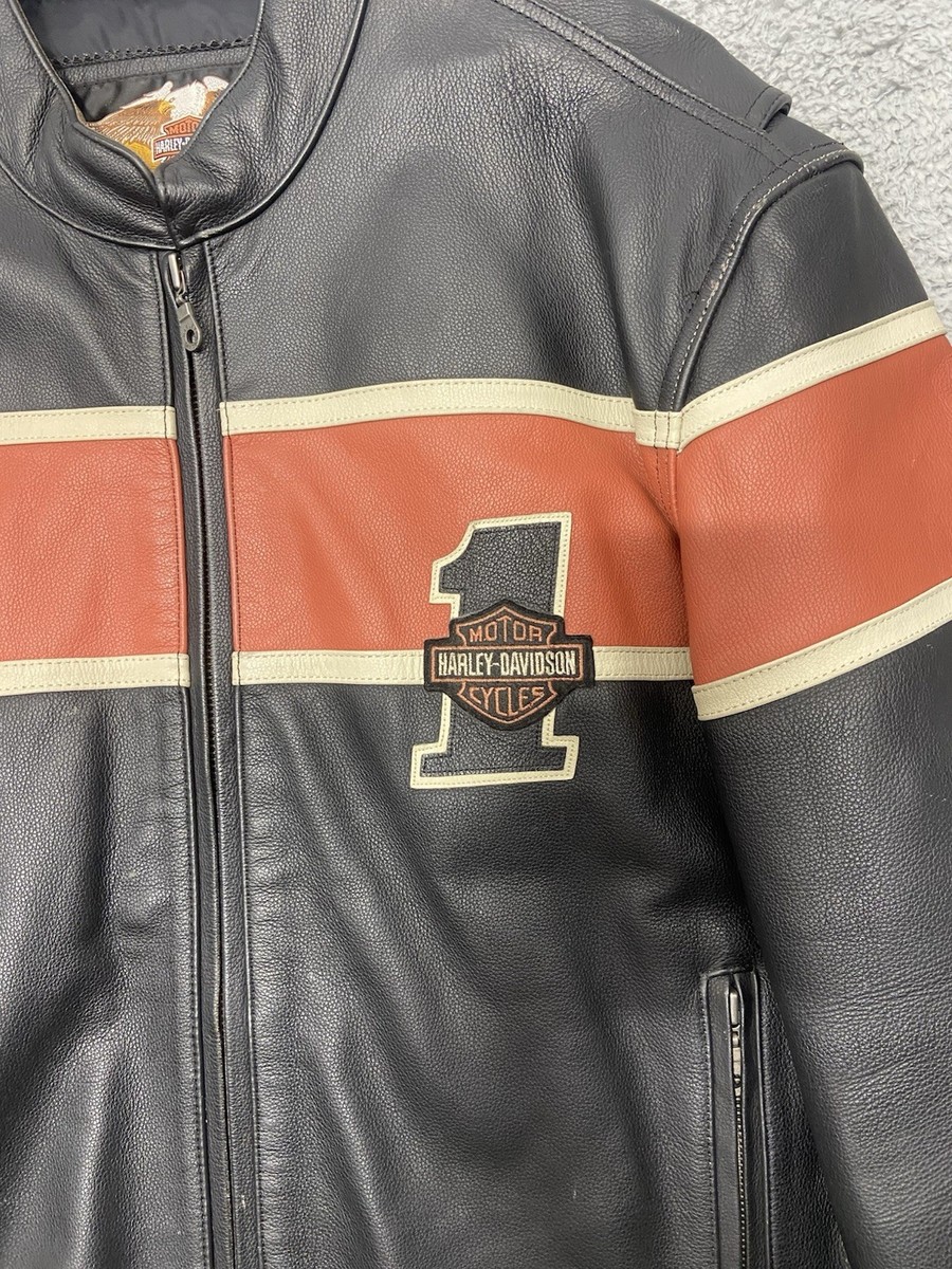 ※K o₋d₋a※HARLEY-DAVIDSON VICTORY LANE Harley Davidson Men's Victory Lane Leather Jacket