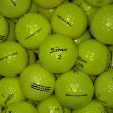 24 Yellow Titleist AVX Used Golf Balls - 4A Near Mint AAAA
