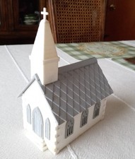 Lot of 2 Vintage 1951 Bachman Plasticville Churches Model Railroad O Gauge Scale