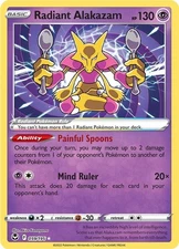Radiant Alakazam 059/195 Radiant Rare SWSH12: Silver Tempest Pokémon Card