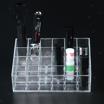 24 Slots Lippenstift Halter Display Cosmetic Organizer Make-Up Fall Box