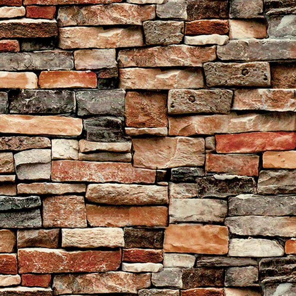 Peel and Stick Wallpaper Brick Wallpaper Self Adhesive Red Brick Effect Vinyl