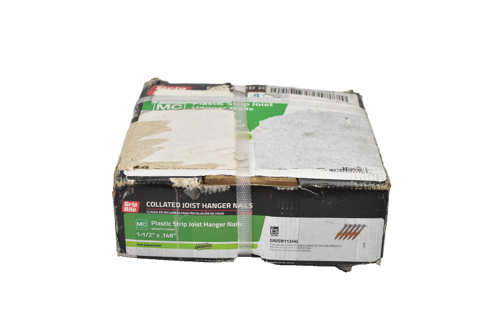 Grip Rite Collated Joist Hanger Nails 1-1/2" x .148 Hot Galvanized 2,000 Pc Box