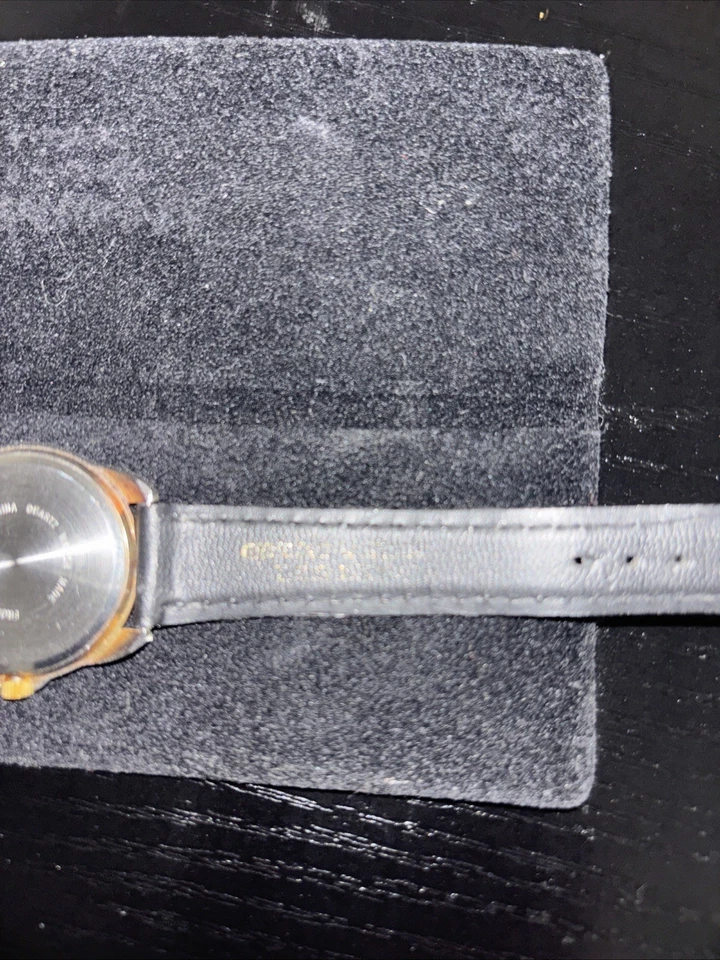 Reloj Hombre Navarra Diamante Cuarzo Tono Dorado Correa Cuero Foto 3 de 4