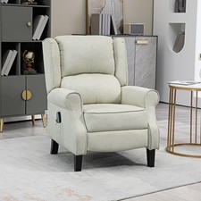 Vibrating Massage Recliner Chair with Heat, Wingback Push Back Reclining Chair