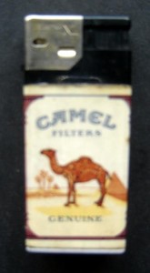 Vintage Scripto CAMEL Filters Genuine Cigarette LIGHTER Electra XL 2 1/4" x 1"