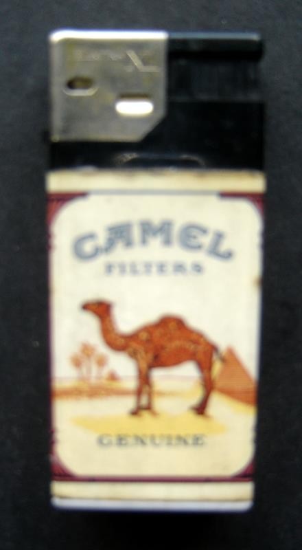 Vintage Scripto CAMEL Filters Genuine Cigarette LIGHTER Electra XL 2 1/4" x 1"