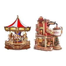 Robotime Christmas Gift Bundle Wooden Puzzle Budding Toys Kid Adult Xmas Gifts