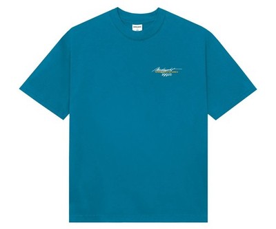 Midnight Organic Orange Twist Graphic Shirt Sz 2XL Dark Teal Larry