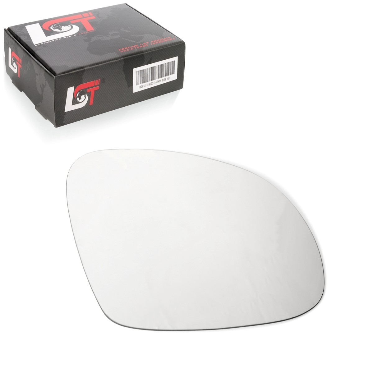 Convex Right Side Mirror Glass for VW Sharan 7N from 2010