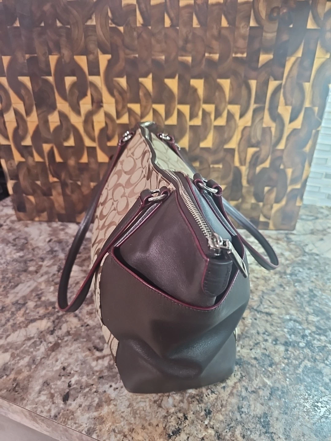 BORSA A TRACOLLA COACH AVA TOTE IN SIGNATURE 37231 BORSA A TRACOLLA BORSA A MANO PORTAFOGLIO