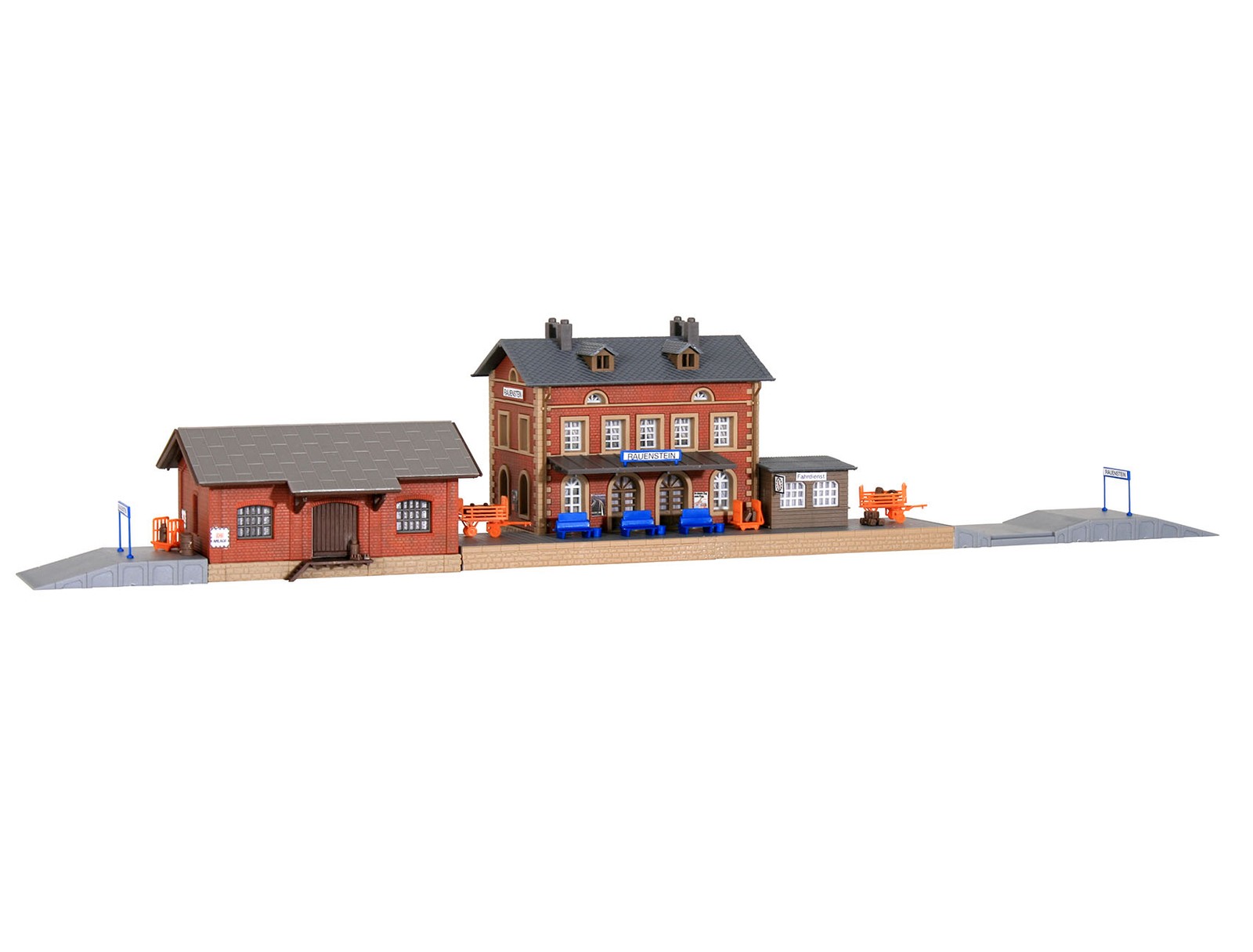 Kibri 37396 - N Train Station Rauenstein With Goods Shed - New