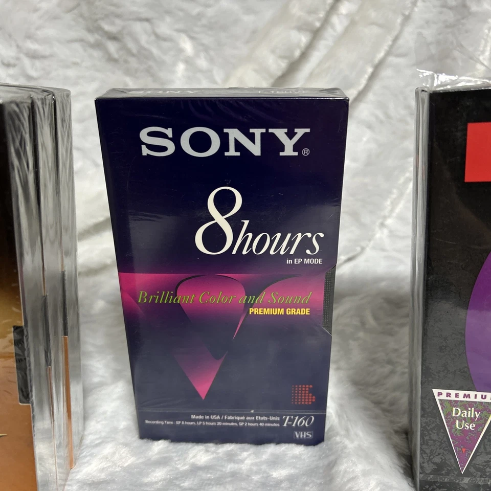 6-VHS Tapes Sealed 3-JVX/1-SONY/2-RCA  - Image 3 of 4