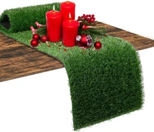 Artificial Grass Table Runner, Green