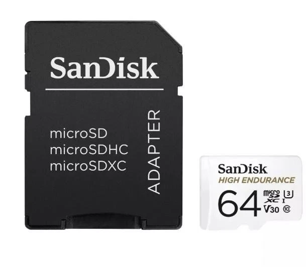 SanDisk High Endurance 100MBs MicroSD Memory Card - 64GB - Image 3 of 4