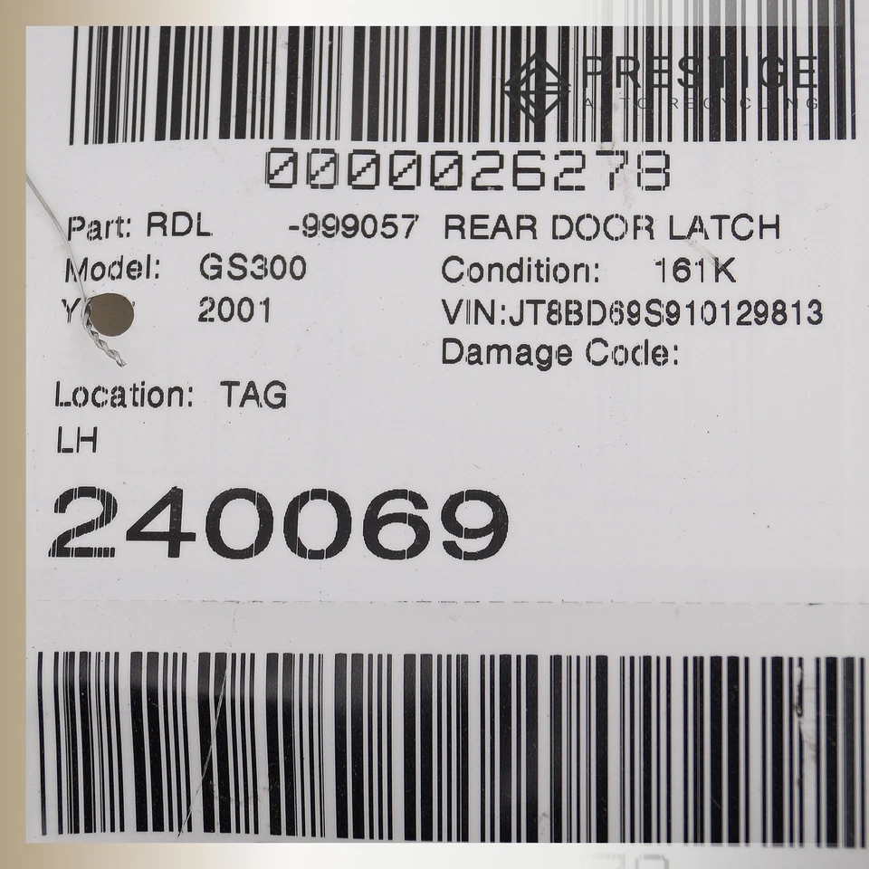 Actuador de pestillo de cerradura de puerta trasero izquierdo Lexus GS300 1998-2005 69060-30450 OEM Foto 4 de 4