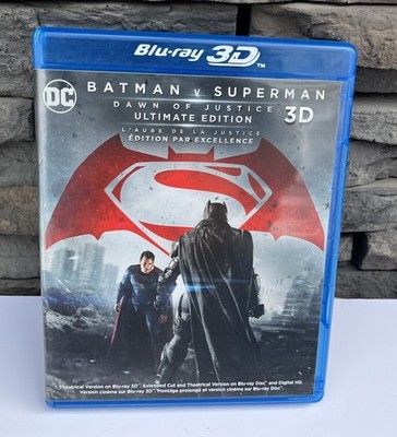 Batman V Superman Dawn Of Justice Ultimate Edition 3D Blu-ray 2016 Ben Affleck