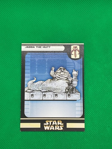 Star Wars Miniatures Jabba The Hutt Stat Card 50/60 2004 Wizards Of The Coast