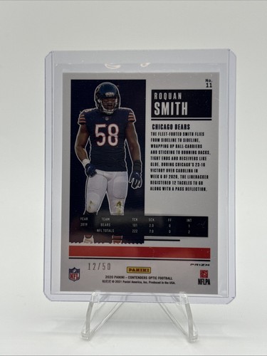 2020 Contenders Optic Roquan Smith Season Ticket Orange Prizm Base #'ed /50 - Bild 2 von 2