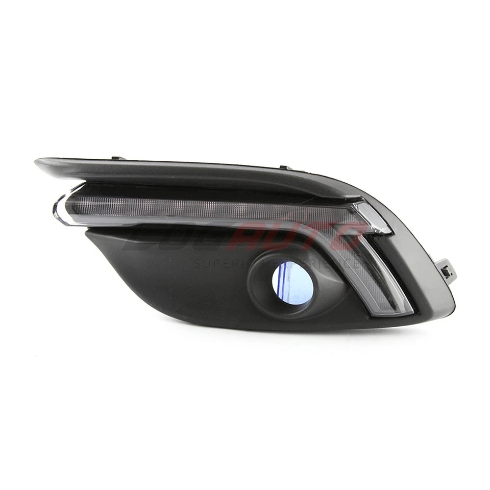 For Mazda 3 Axela 2017-2018 LED Daytime Light DRL Fog Lamp Frame Cover With Turn - image 4 of 4