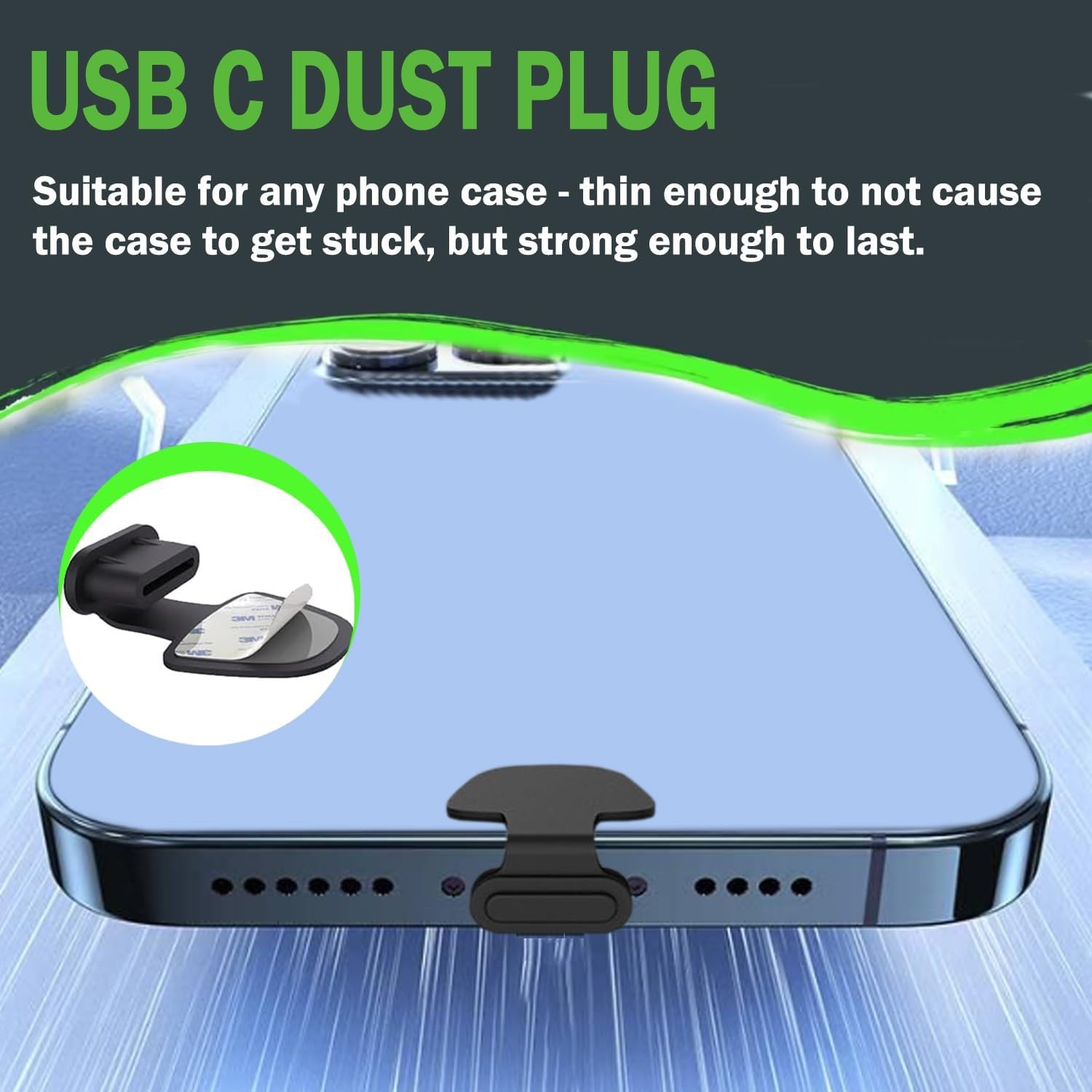 8PACK Speaker Dust Cover for Iphone 17/16, USB C Dust Plug Type C Port Cover Cha