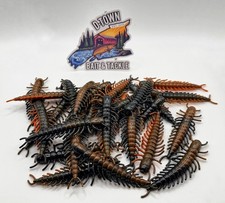 3" Soft Plastic Hellgrammite Bait For Bass Fishing. 10/Pack
